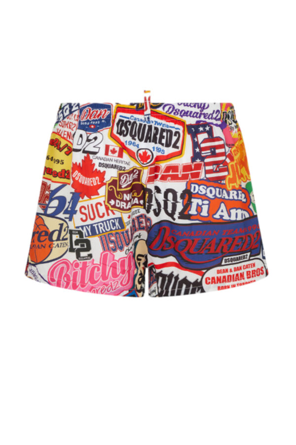 Dsquared Midi Boxer Swimsuit - Image 2
