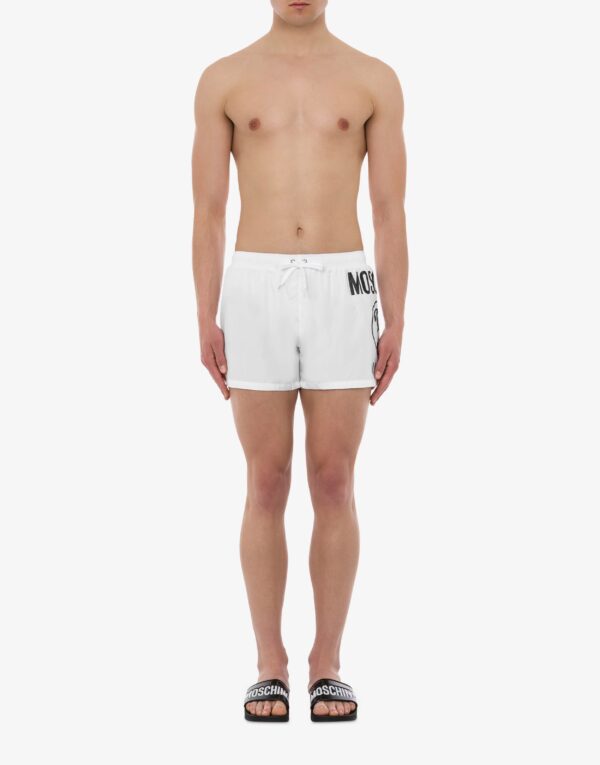 Moschino Double Question Mark Swim Shorts - Image 3